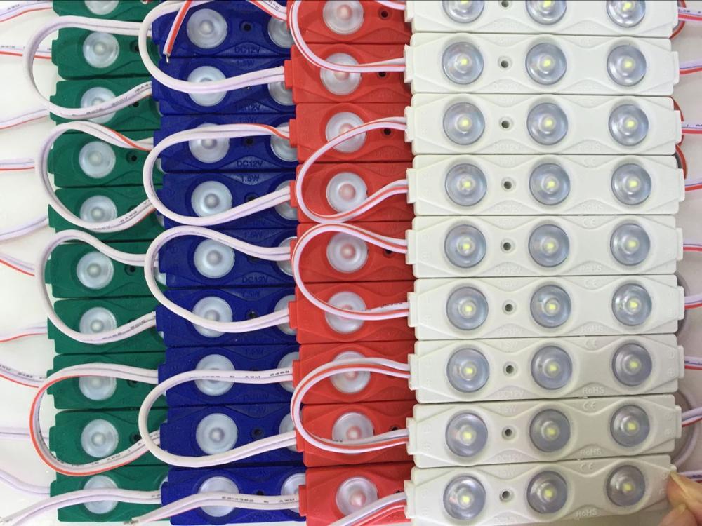 2835 3leds injection LED Module with lens 160 degree,1.2W constant current DC12V advertising light