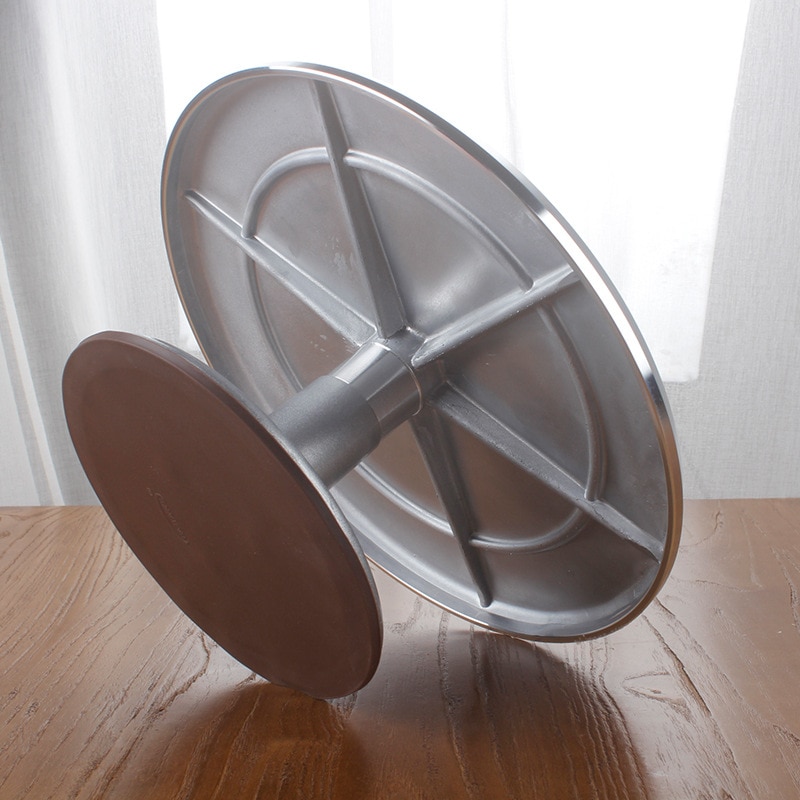 Table rotative en alliage d'aluminium | Outil de cuisson de Table rotative manuelle en céramique pour Table rotative de 12 pouces, montage de la Table de fleurs