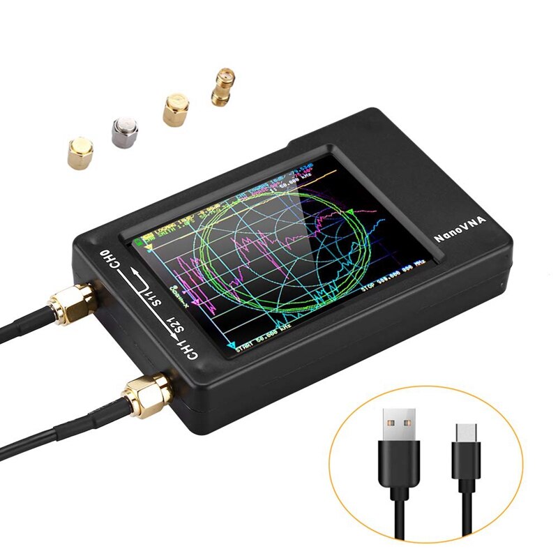 Vector Network Analyzer 10KHz -1.5GHz HF VHF UHF Antenna Analyzer,2.8 Inch Contact Sn,Measuring S Parameters, Voltage Standi