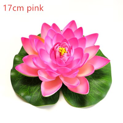 Kunstmatige Lotus Waterlelie Drijvende Bloem Vijver Tank Plant Blad Ornament Thuis Bruiloft Vijver Pool Decoratie: 10