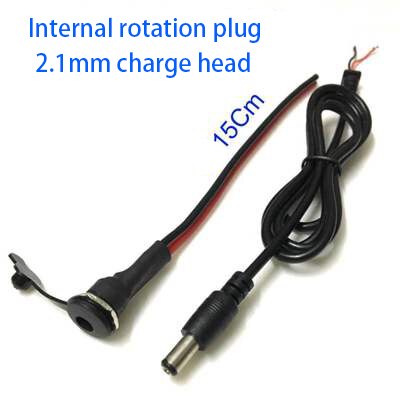 36V 48V eBike Lithium Li-ion Battery Cell T Type Discharge Connector Charger Round Power Wire Cable DC plug 5.5*2.1 Socket 15cm