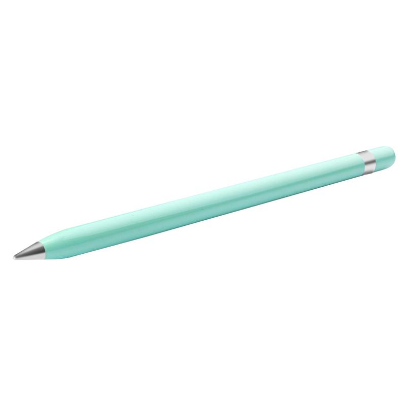 1Pc 4 Kleuren Stijl Eeuwige Potlood Legering Tip Inktloze Pen Geen Refill Eeuwige Oneindige Schrijven Potlood Voor School leveranties: Light Green