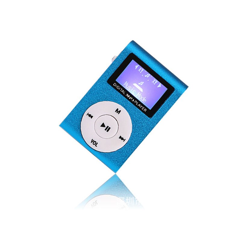 Mini reproductor de Mp3 portátil con Clip, carcasa de Metal deportiva, bonito reproductor de Mp3, Clip con tarjeta Micro SD TF de 8gb