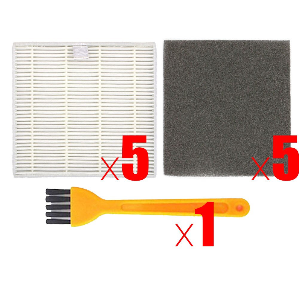 Robot Vacuum Cleaner HEPA Filter Sponge filters for ilife V8 V8s X750 A7 X800 X785 V80 Robotic Vacuum Cleaner Parts Accessories: Light Grey