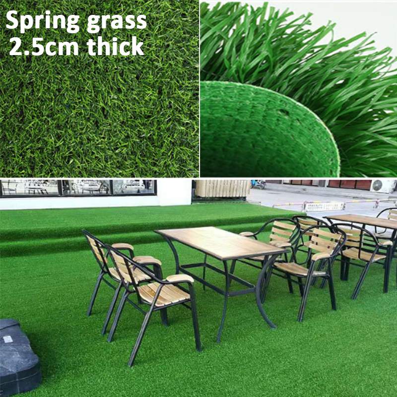 100 x 50cm kunstgræs kunstgræs kunstgræs gulvtæppet simulering udendørs grøn græsplæne have græsplæne terrasse landskab: 25mm
