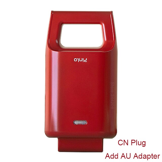 Xiaomi-Mini sandwichera Mijia Pinlo, máquina de desayuno, tostadora eléctrica, horno, plato , pan, tortitas, Multi Cocina: Add AU Adapter Red