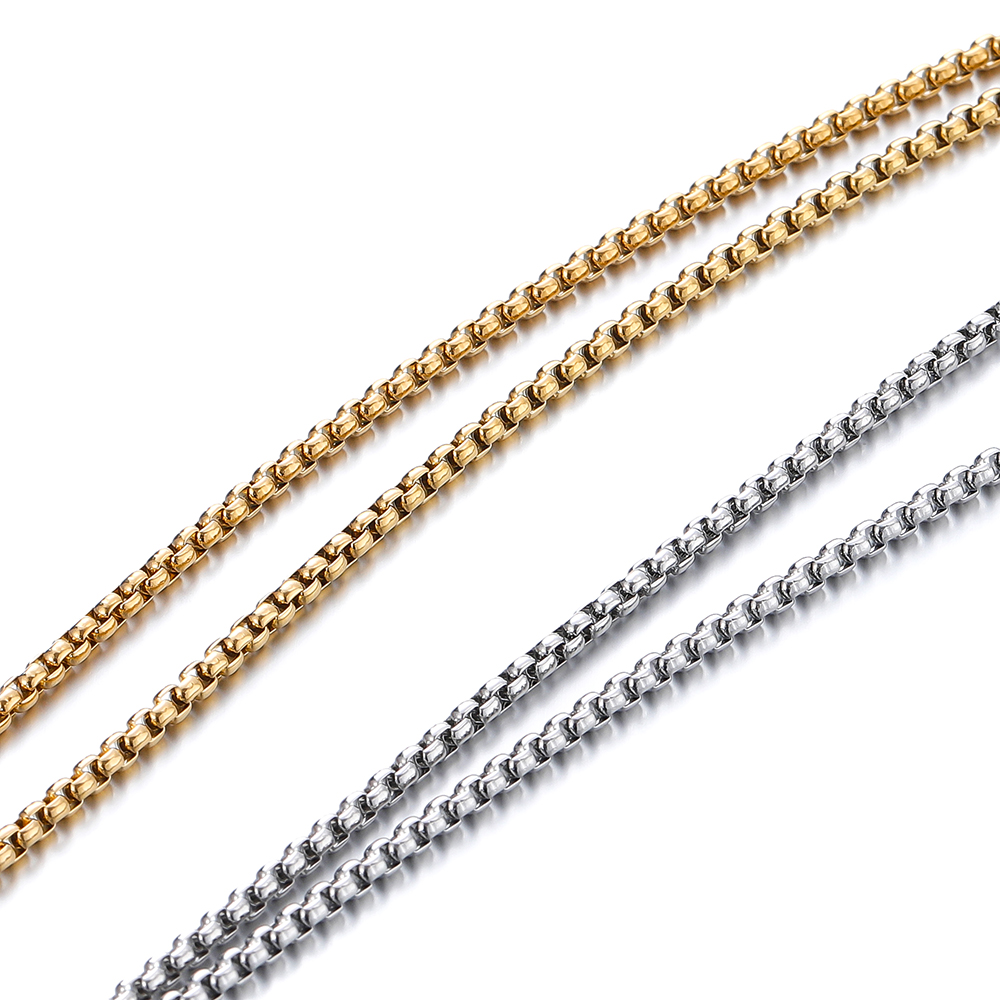 Sieraden Maakketting - 2 Meter - 7 Types - 14k Goud Verguld Messing Ronde Schakelketting