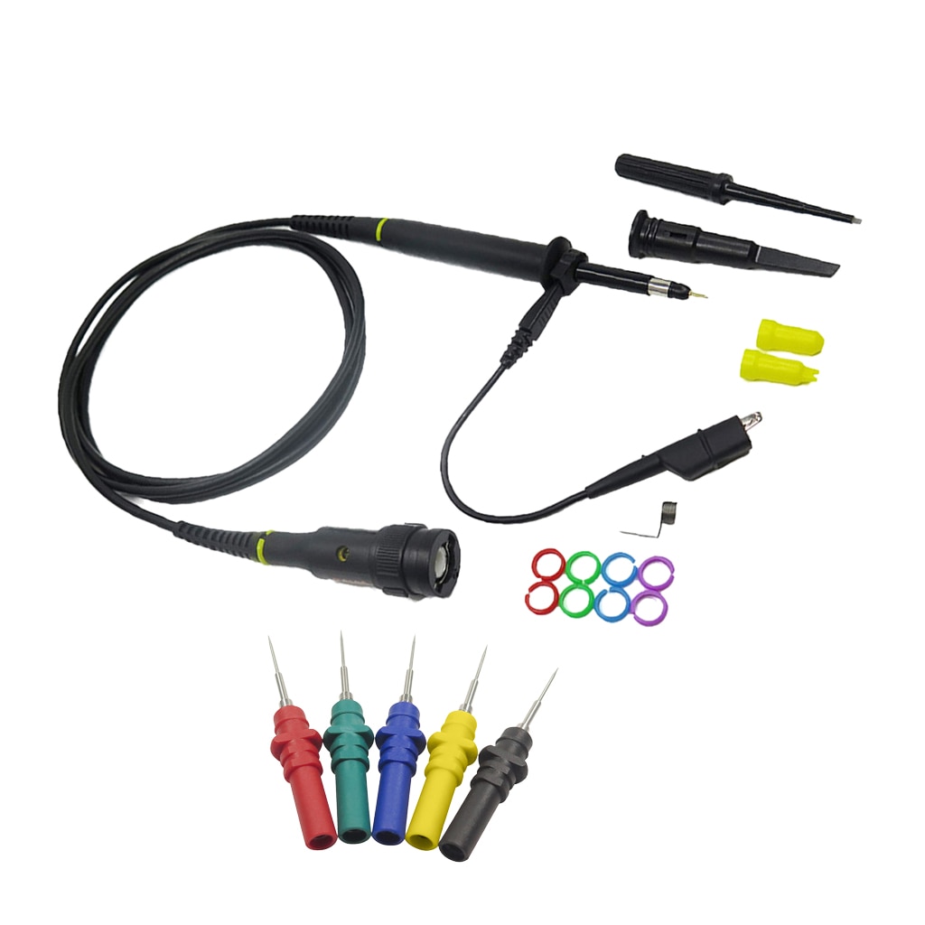 5pcs Automotive Test Probe Oscilloscope Accessory Pin+Oscilloscope Probe, 200 MHz, Oscilloscope Clip Probes with Accessory Kit