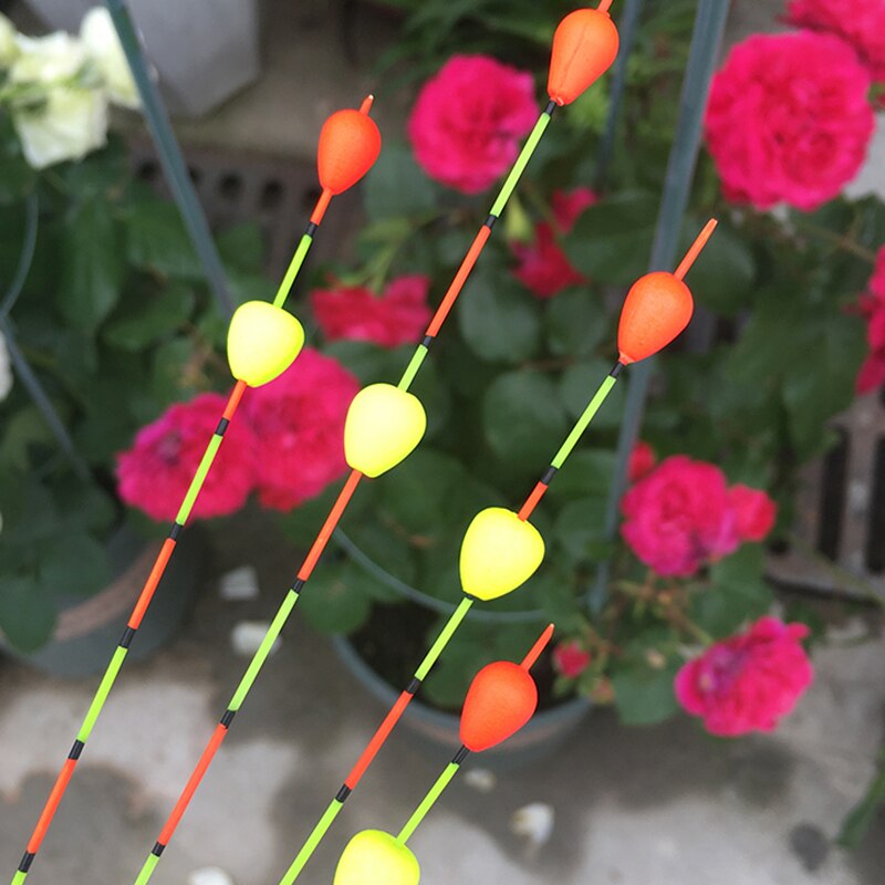 10pcs/lot Shallow Water Buoy Composite Nano Floats Color Gradual Change Bobber Hard Tail Vertical Pesca Fishing Tools Tackle