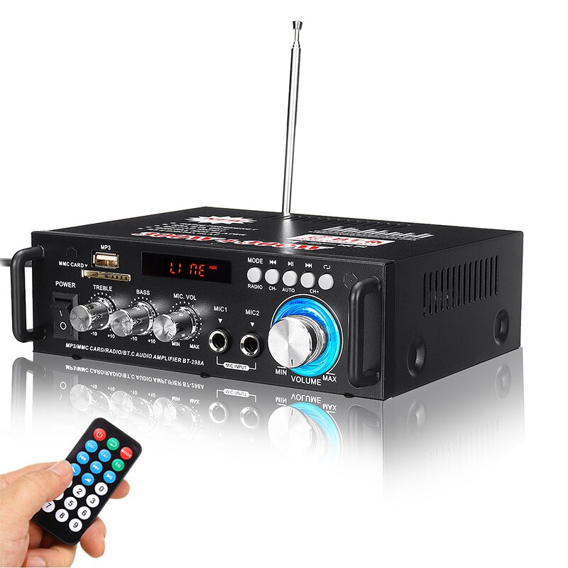 600w 800W Home Amplifier HIFI USB FM Radio Car Audio Bluetooth Amplifiers Subwoofer Theater Sound System With Remote Control: TypeA 600W