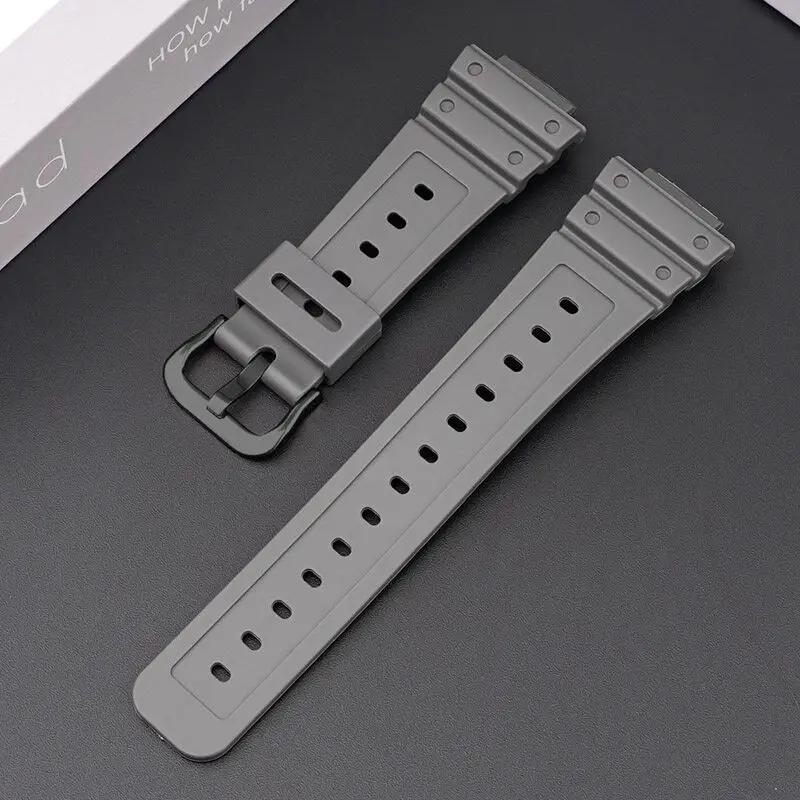 Gummi-Uhrenarmbänder für Casio DW6900 GA2100 GM2100. Hochwertiges Sport-Silikon-Uhrenarmband für DW5600-Serie, Uhrenzubehör: Dunkelblau Schwarz