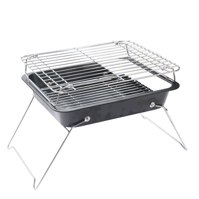Portable Metal Barbecue Charcoal Grill with Nets Kitchen BBQ Accessories Yard Outdoor Cooking Tools Utensils