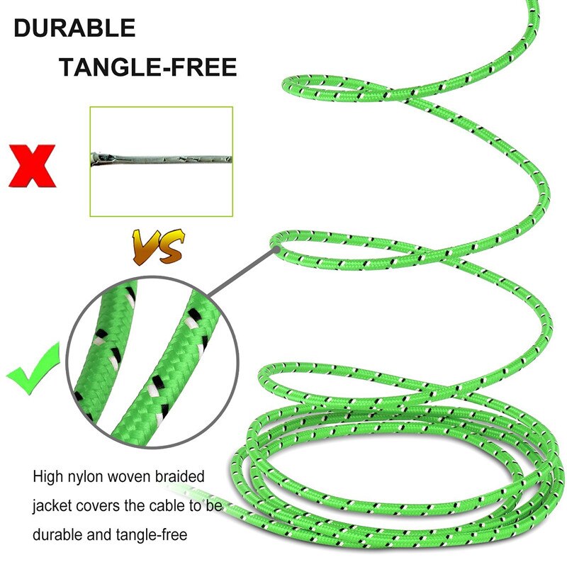 Korte 2m usb-kabel voor iphone xs xr kabel snel opladen draad oplaadsnoer usb-datakabel voor apple iphone  x 8 7 6 6s 5 5s 3m