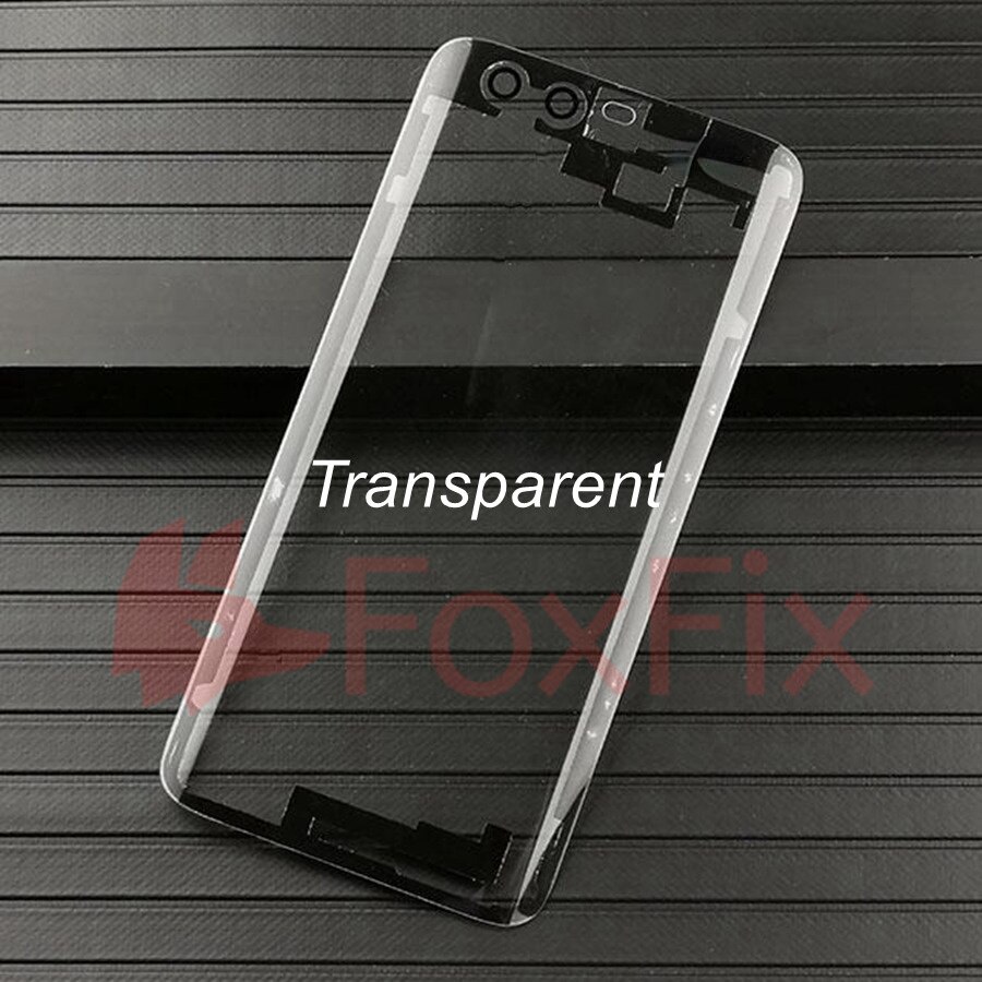 Muokattu ilman logoa huawei honor 9 :lle takalasikansi akun luukun kansi takakotelon paneelin vaihto+tarra: Läpinäkyvä