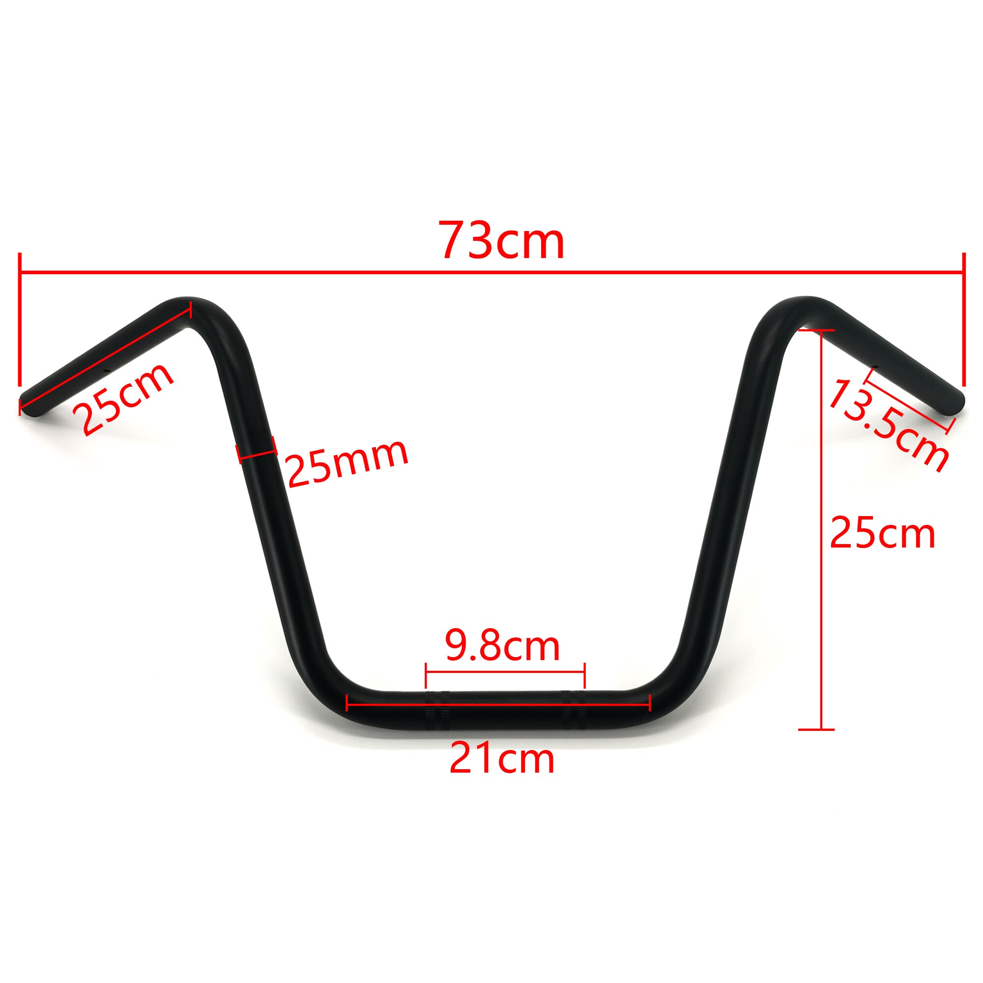 1 ''Retro moto 25mm manubrio Super High Scooter volante per Bobber Chopper Cruiser Sportster manubrio classico
