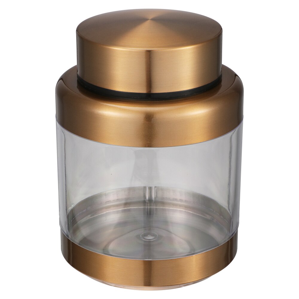 Stainless Steel Airtight Canister Kitchen Storage Container Cereals Storage Jar: Golden