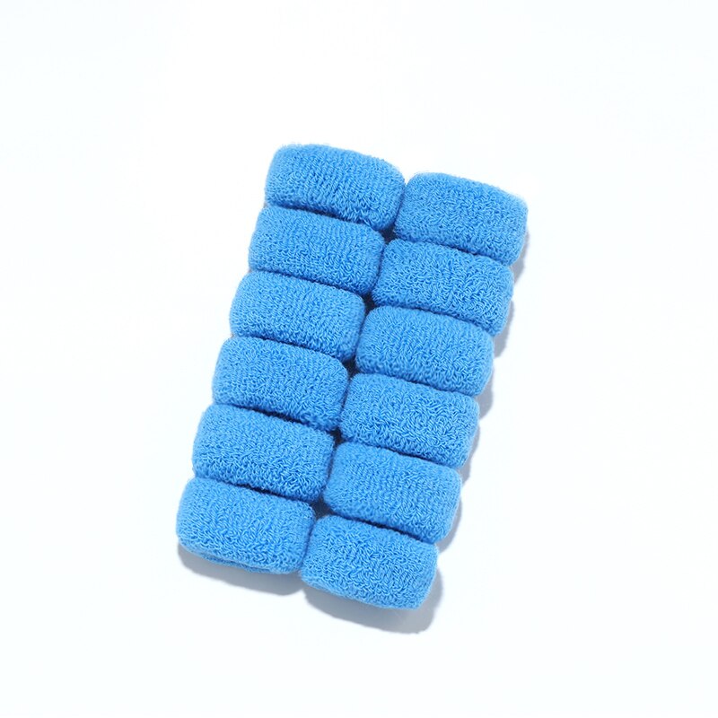 Coleteros elásticos para el pelo para niña y mujer, gomas suaves para el pelo, conjunto de accesorios para el cabello, 2/6/12 piezas: Blue-12 Pcs