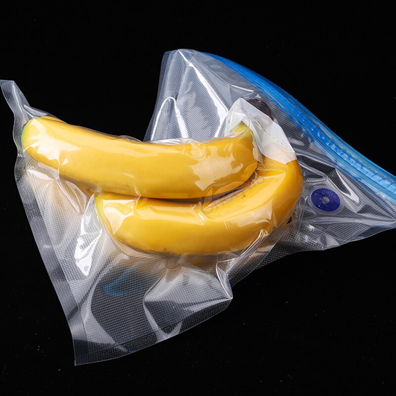 Vacuümzakken voor het bewaren van voedsel met handpomp herbruikbare voedselverpakkingen keukenorganizer (bevat 3 zakken) vacuümpomp