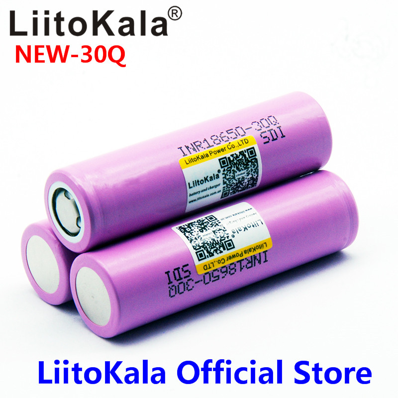 Liitokala 100% Voor Inr 18650 Batterij 3.7V 3000 Mah INR18650 30Q Li-Ion Oplaadbare Batterijen