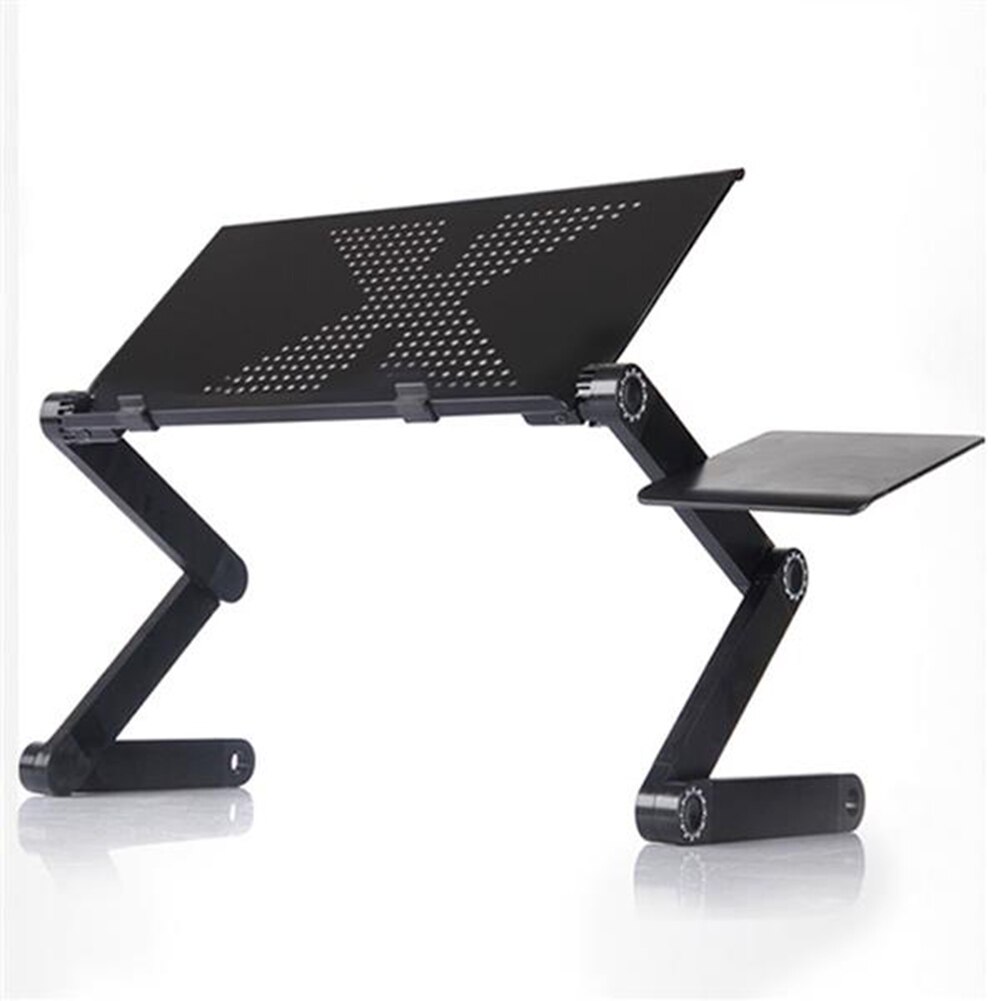 Foldable Laptop Desk with Mouse Panel Adjustable Aluminum Alloy PC Holder Multifunctional Bed-use Tablet Holder: Default Title