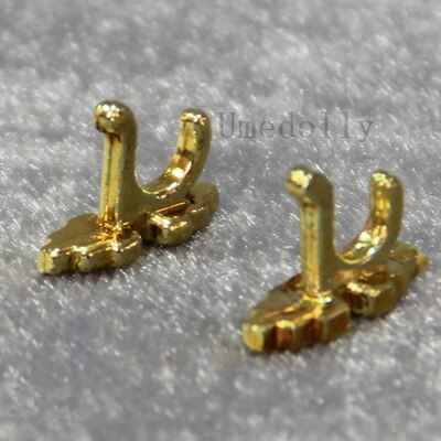 2 PCS 1:12 Miniatuur Poppenhuis Mini Plastic Badkamer Kast Haken voor DIY Huis Meubels Accessoires: Default Title