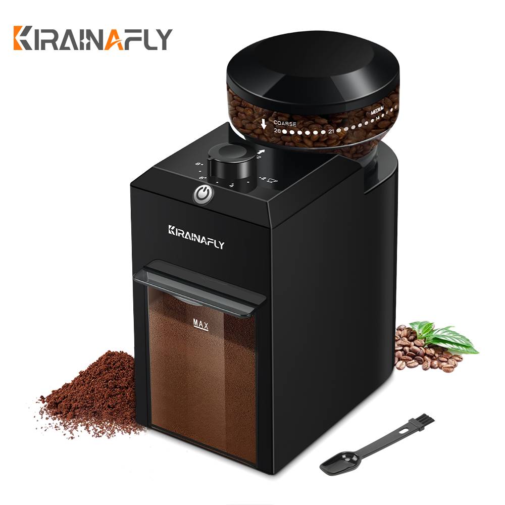 Elektrische braammolen Koffiemolen Automatisch koffiebonen malen met 28 maalinstellingen voor espresso French Press Drip 2-12 Cup: 110v