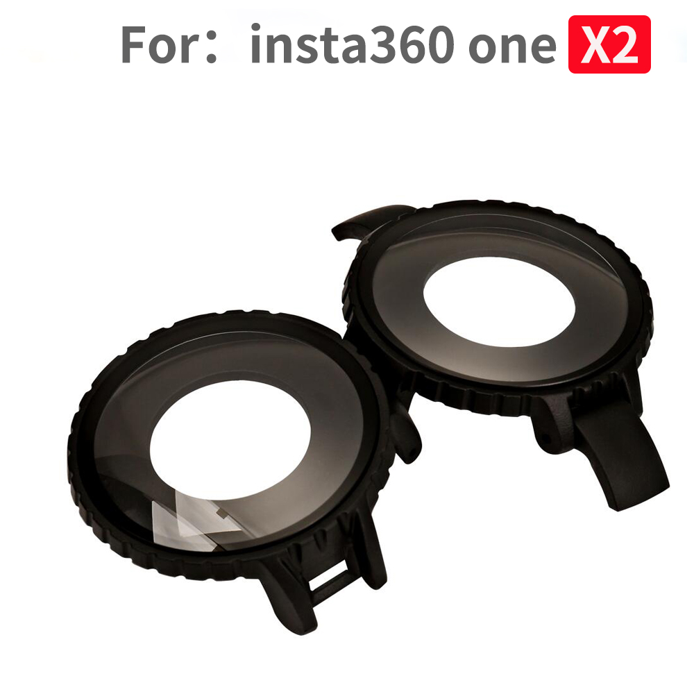 TUYU-funda impermeable para Insta360 ONE X2, caja de protección subacuática, carcasa de buceo para accesorios de cámara panorámica, 30M, 360: For X2 Lens Guards