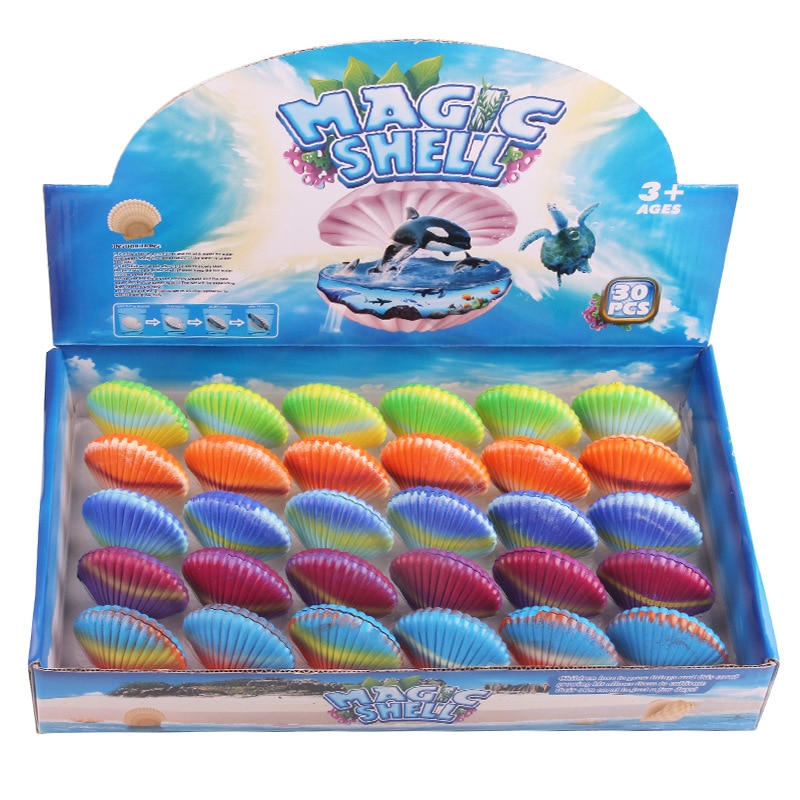 Geweekt Water Schelpen Marine Dieren Inweken Coquilles Magic Uitkomen Growing Marine Leven Shell Speelgoed Groeiende In De Water Marine