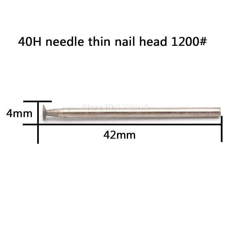 1x h naald diamant frezen roterende gesinterde schuurkop accessoires bits set gecoate gemonteerde frezen lapidaire steen edelsteen