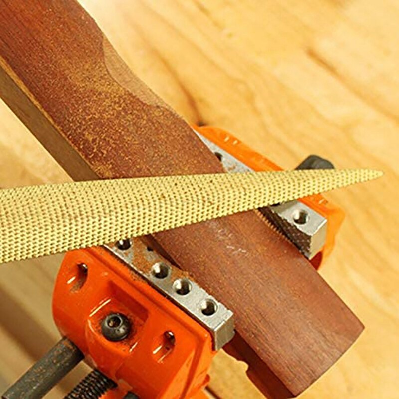 Small File Four-In-One Wooden File File DIY Craft Woodworking Wood Carving Tool, Carbon Tool Steel, Conical, Gold.