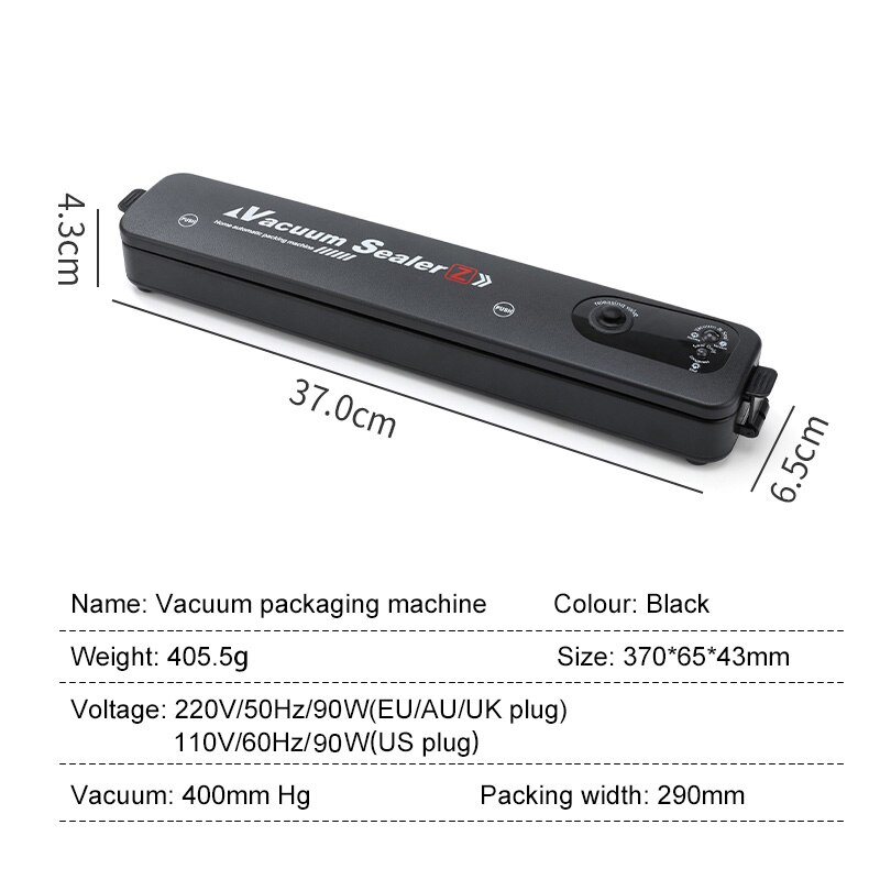 Vacuum Food Sealer Packaging Machine 220V Household Food Vacuum Sealer Film Sealer Vacuum Packer