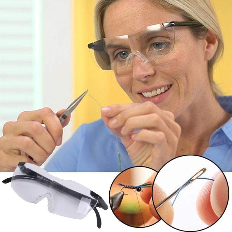 2 Stks/set Vision Vergrootglas Bril Eyewear 160% Vergroting Verziend Voor Naald Diy Handmake Naaien Tool