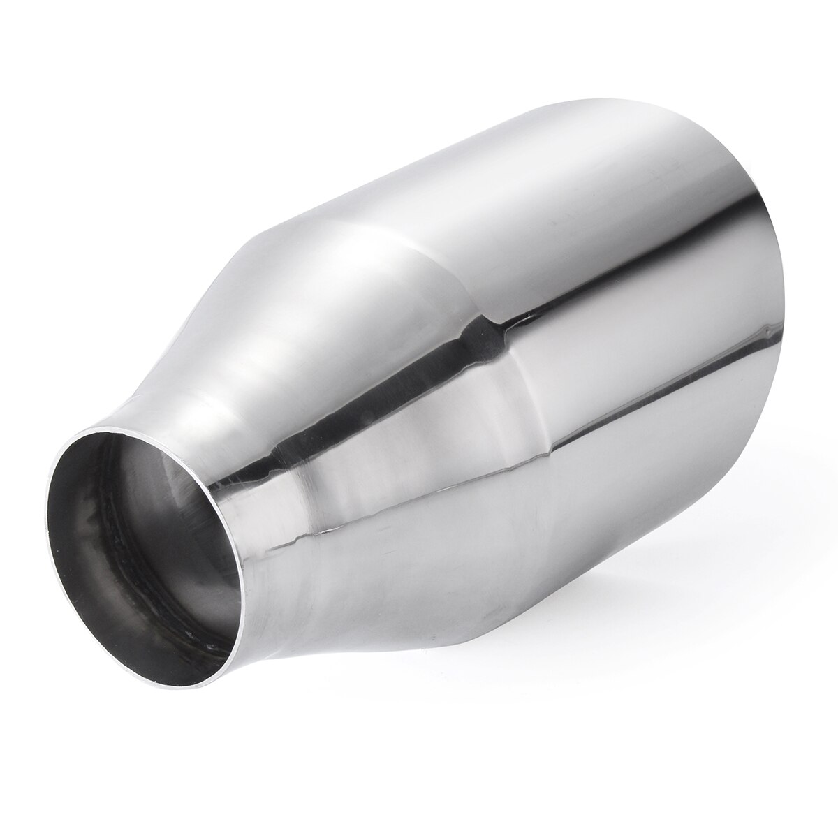 Universele Auto Uitlaat Tip Uitlaatpijp Uitlaat Dual Muur Achter Pijp Staart Buis 57Mm Inlaat 101Mm Outlet