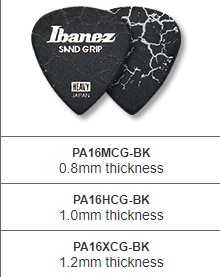 IBANEZ Grip Wizard Series Sand Grip Crack Plectrum For Electric Acoustic Guitar Pick, 1/piece