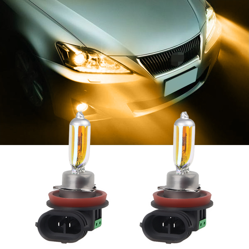2PCS H11 12V 55W Auto Licht Super Helle Halogenlampen Auto Kopf Lampe Scheinwerfer Lampen Auto Halogen birne