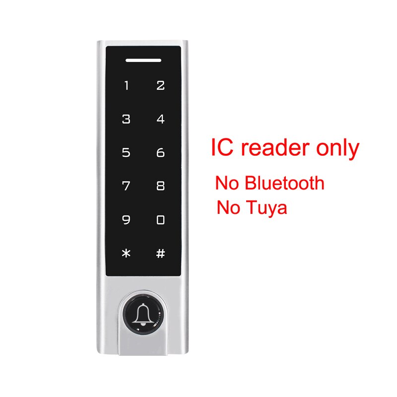 Touch Keypad Access Control Rfid 125Khz Wiegand Blue-Tooth Toegangscontrole Reader Geïntegreerd Met Tuya App Met Deurbel: Rood