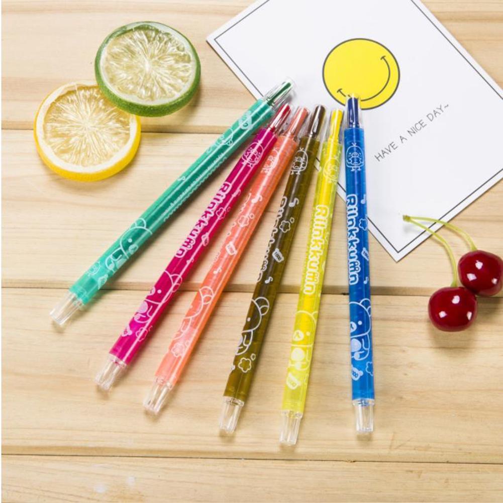 Crayon de Pastel à huile soluble dans l'eau, 12/18/24 couleurs, Crayon rotatif, peinture pour enfants, stylos Graffiti, fournitures d'art