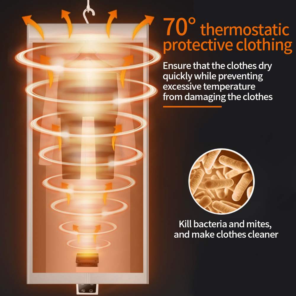 Mini Portable Foldable Household Electric Clothes Fast Drying Clothing Rack Multifunctional Drying Machine Warm Air Heating Drye