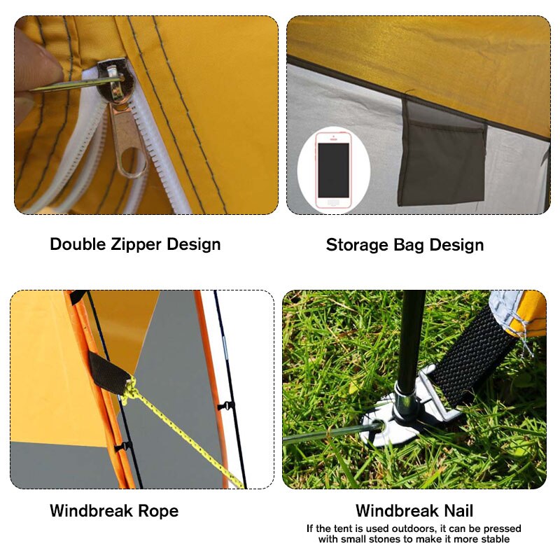 Portable Privacy Shower Toilet Camping Open Up Tent Camouflage Anti UV function Outdoor Dressing Tent Photography Tent
