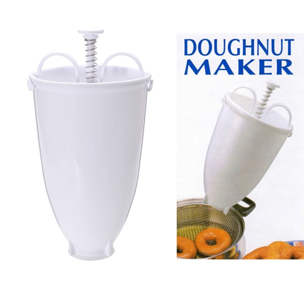 Plastic Donut Maker Machine Mold DIY Tool Keuken Gebak Bakken Ware Keuken Accessoires Wit Praktische Moule Donut