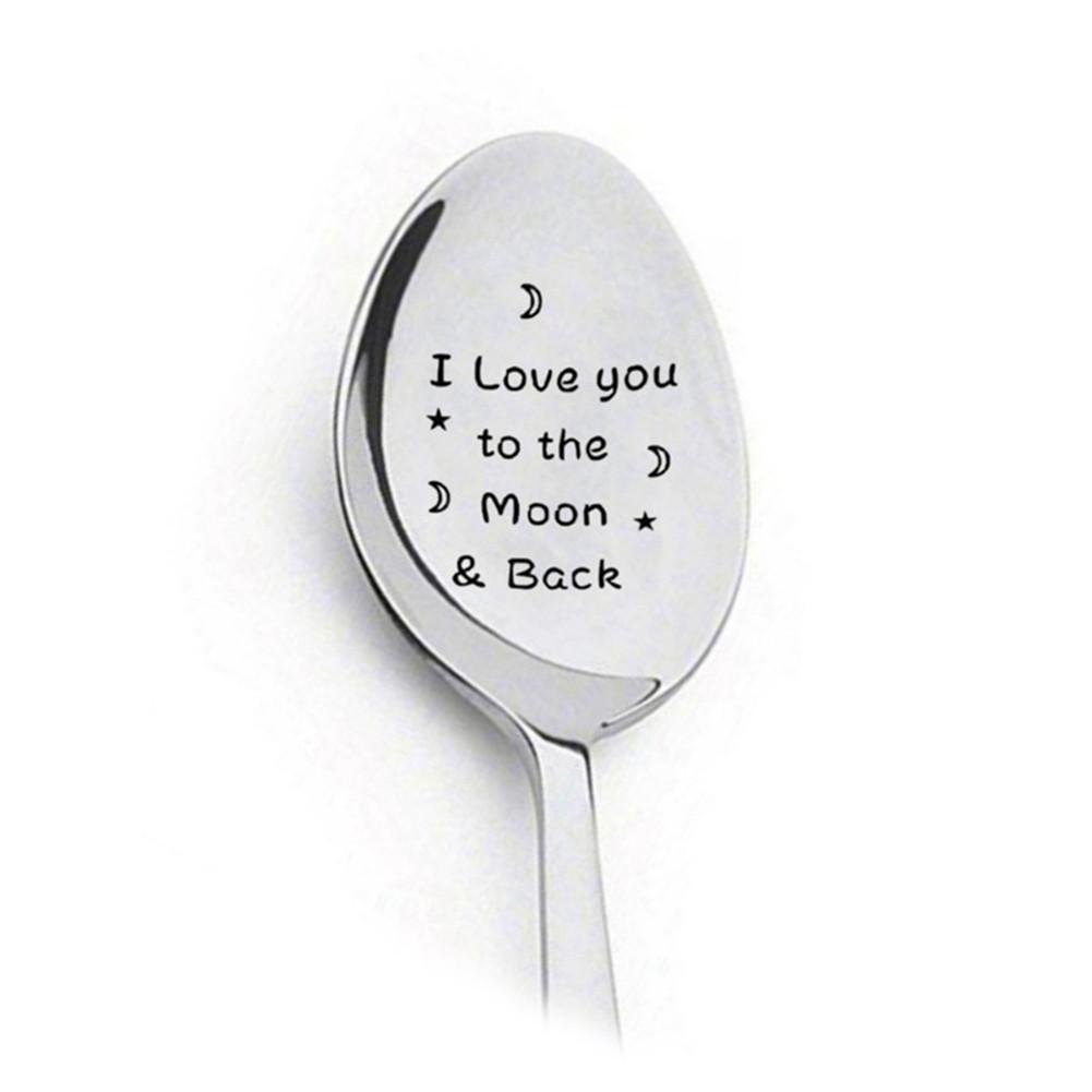 Cereal Killer Kitchen Tableware Coffee Spoon Stainless Steel Letter Engraving Spoons For Birthday Christmas Couple: BS1008