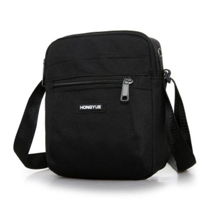 Men's Messenger Bag Crossbody Shoulder Bags Travel Bag Man Purse Small Sling Pack for Work Business: Black