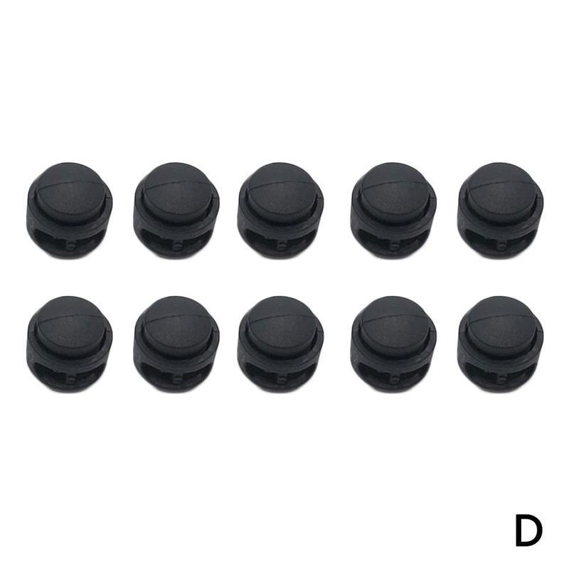 10Stck nicht-Unterhose Elastische Schuh Spitze Schnürsenkel Schnalle Stopper Seil Clip Klemme Paracord Schnur Schlösser Einfach Schneller Schuhe reflektierende Bock: D