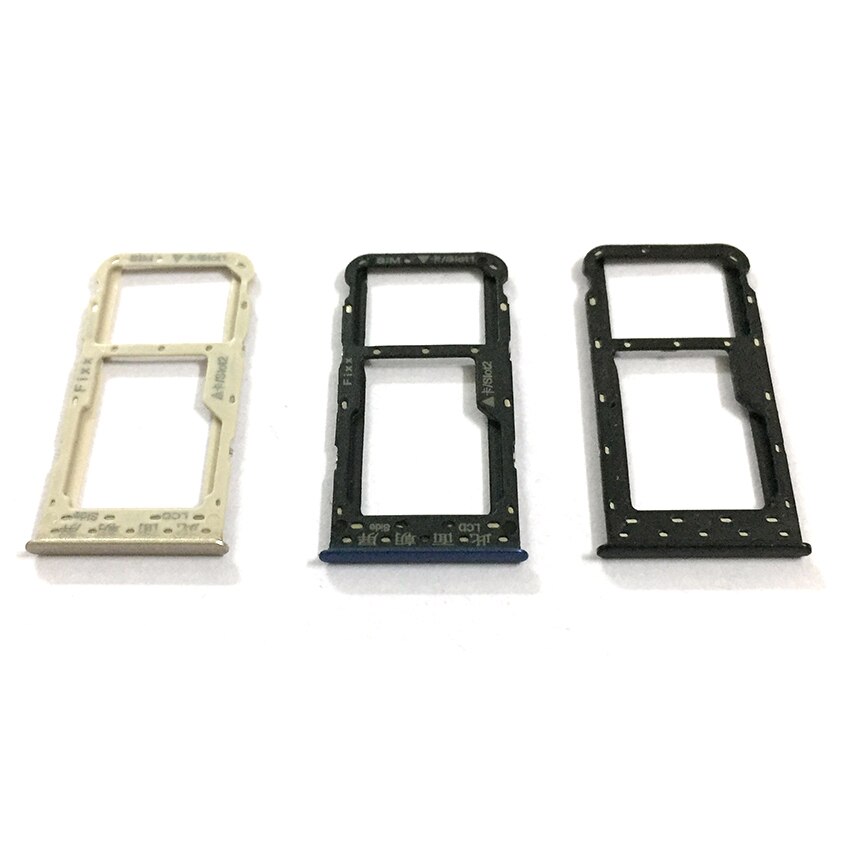 10pz Supporto Del Vassoio Sim per Huawei P di accorto 2018/Godere 7S SIM carta Vassoio della Fessura Del Supporto Adattatore presa di Parti di Riparazione