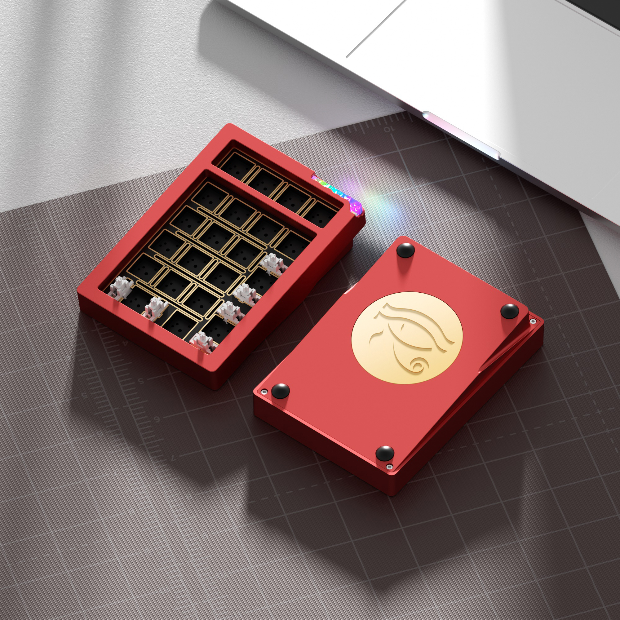 Weikav Stars21 Mechanical keyboard Kit 3Mode Wireless Bluetooth Keypad Kit Rgb Swap Keyboard Kit Aluminum Alloy Custom: Pewter