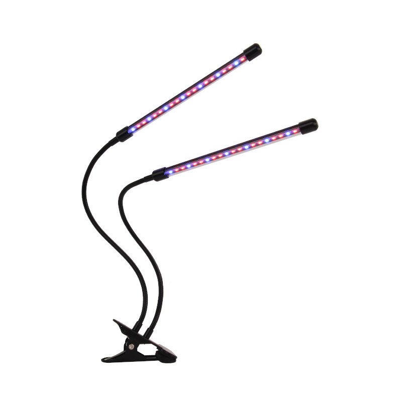 LED Plant Growth Lamp Double Tube Clip Plant Lamp High Energy Saving Plant Lamp Multi Meat Flower Growth Lamp