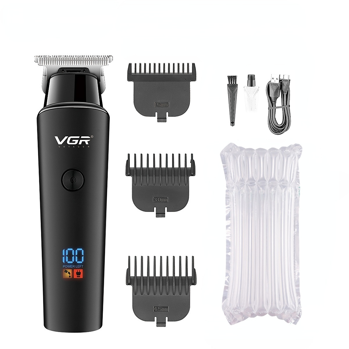 VGR Hair Cutting Machine Electric Hair Clipper Hair Trimmer Haircut Machine Cordless Barber Trimmer for Men V-937: green