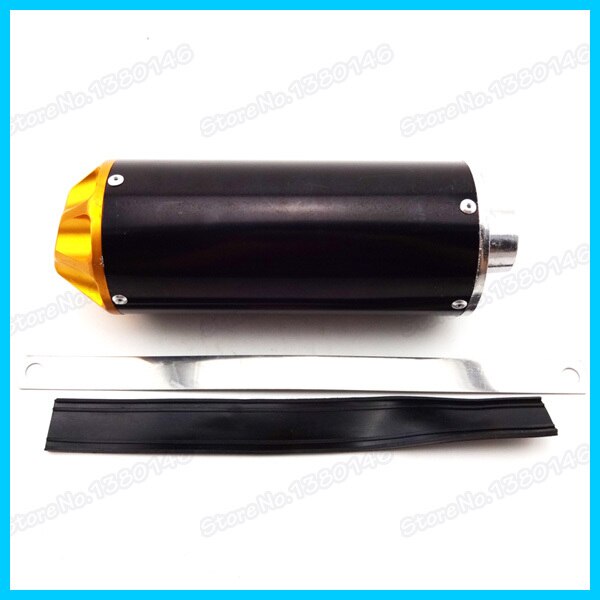 Pit Dirt Bike 28mm Gold Aluminum Exhaust Muffler For Chinese 50cc -125cc TTR KLX CRF Moped Scooter Motocross