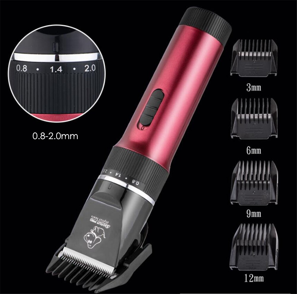 Pet Hair Trimmer Electric Rechargeable Cat Dog Clipper Grooming Cutters Powerful Shaver Machine For Animal 110-240V