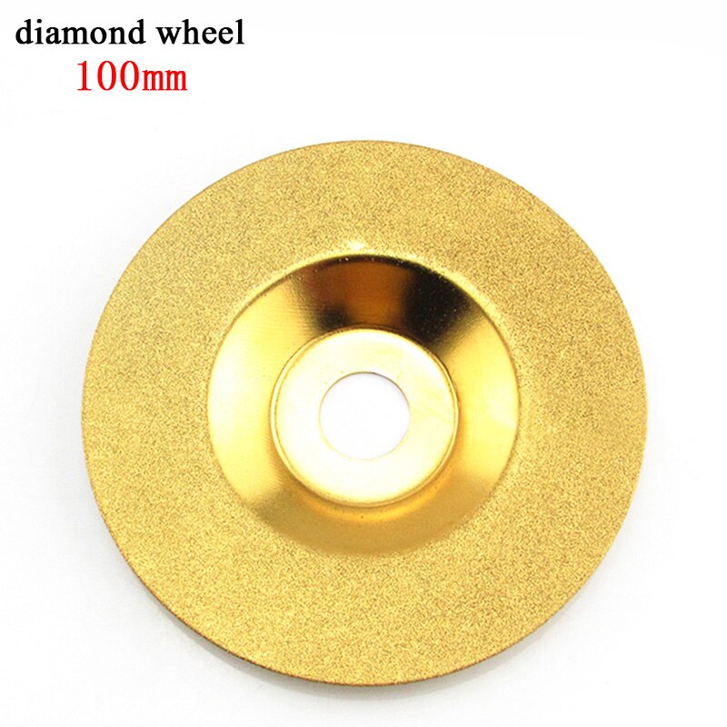 Diamantslipskiva 100mm polerskivor slipskål dremel vinkelslip roterande verktyg bryne slipsten glas